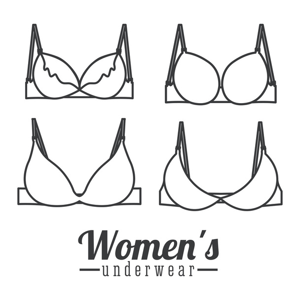 Illustration of the design and variety of women's bras in a circle.  Hand-drawn lingerie models. Brasseries are classified into various styles  based on criteria. 8382814 Vector Art at Vecteezy