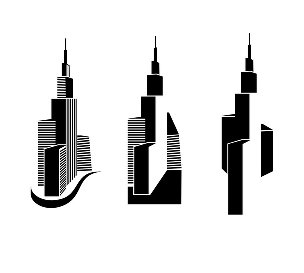 skyscrapers - Vector, Image