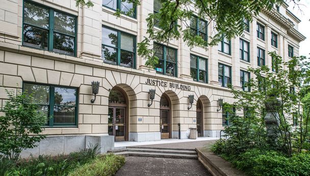Palazzo di Giustizia a Salem Oregon, sede della Corte Suprema dell'Oregon e della Corte d'Appello - Foto, immagini