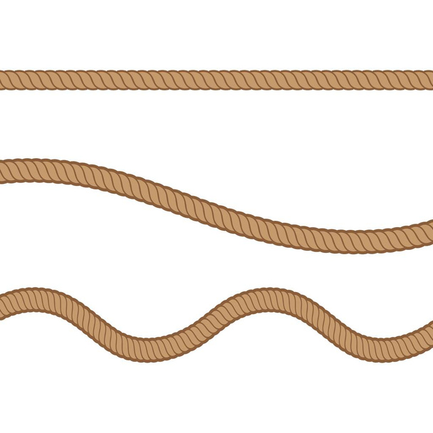kötélvektor illusztráció tervezési sablon - Vektor, kép