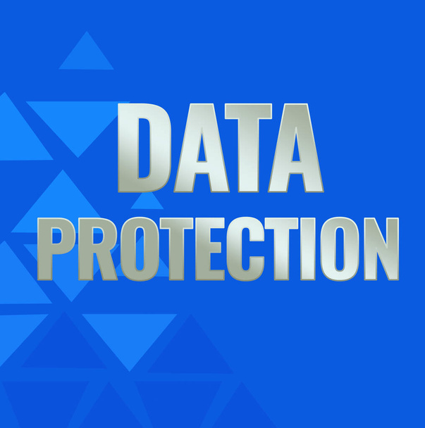 Написание текстов для защиты данных. Бизнес-подход Защита IP-адресов и персональных данных от вредоносного программного обеспечения Line Illustrated Backgrounds с различными формами и цветами. - Фото, изображение