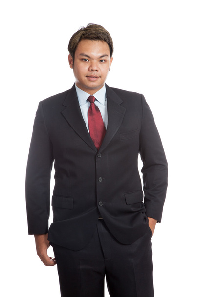 Asian businessman in suit smile - Foto, Imagem