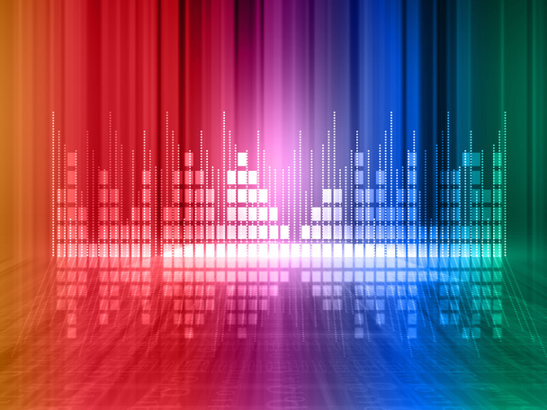 Colorful equalizer background - Foto, Imagen