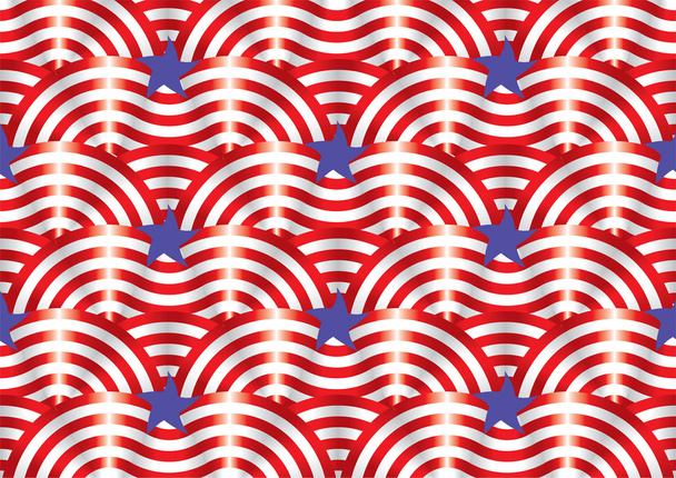Дизайн с использованием элементов американского флага
 - Вектор,изображение