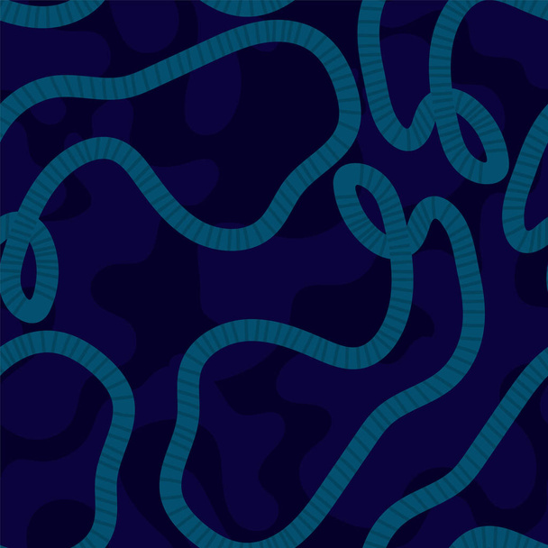 Seamless pattrn with wavy lines in camouflage style - Vektor, Bild
