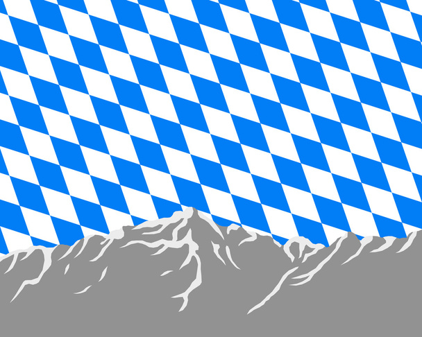 Гори з прапором Баварська - Фото, зображення