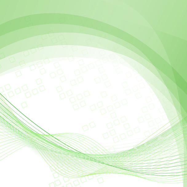 zöld vonalak mappasablon swoosh - Vektor, kép