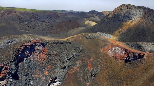 Paisajes coloridos de Volcán Sierra Negra, Islas Galápagos, Ecuador - Foto, Imagen