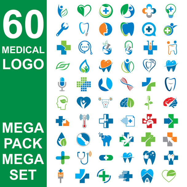 set of medical logo , set of pharmacy vector - Vektori, kuva