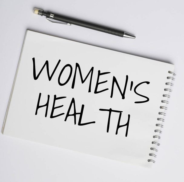 Sign displaying Women S Health. Word for Women s is physical health consequence avoiding illness Flashy School Office Supplies, Teaching Learning Collections, Writing Tools, - Photo, Image