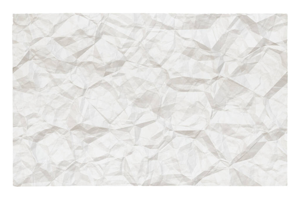 starý prázdný zmačkaný papír s kopírovacím prostorem izolované na bílém pozadí - Fotografie, Obrázek