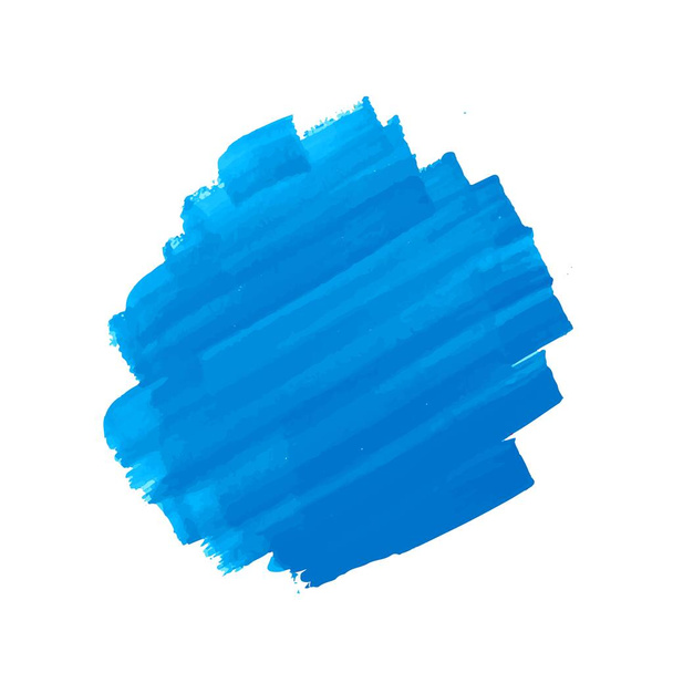 Cepillo azul trazo acuarela diseño - Vector, imagen