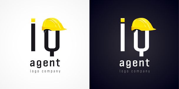 IQ agent vector logo. - Vector, afbeelding