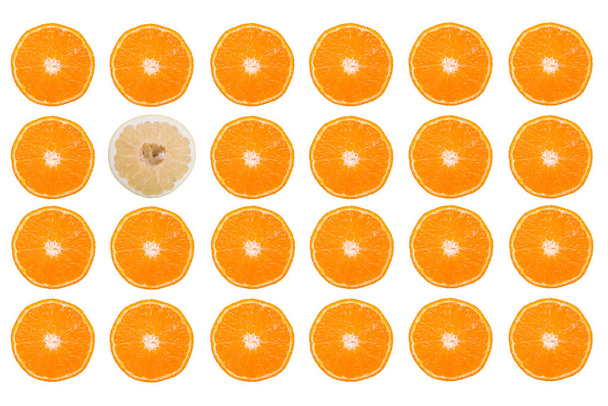 orange slices isolated on white background - Zdjęcie, obraz