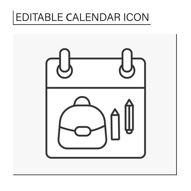  Schedule line icon - Vector, Image