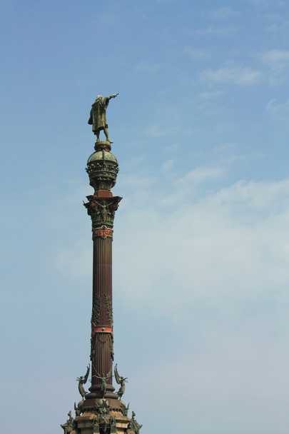 ο Χριστόφορος Κολόμβος άγαλμα, Βαρκελώνη - Φωτογραφία, εικόνα