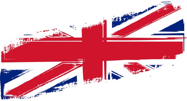 Flaga Wielkiej Brytanii grunge - Wektor, obraz