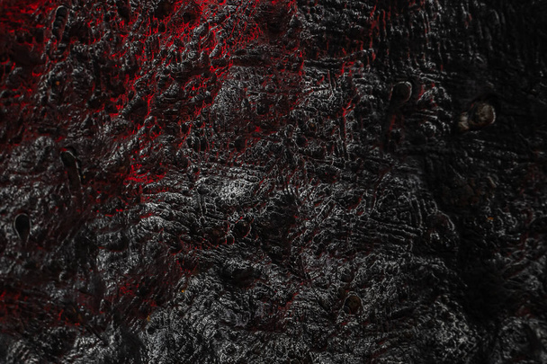 Fondo texturizado de piedra negra. Piedra infernal - Foto, Imagen