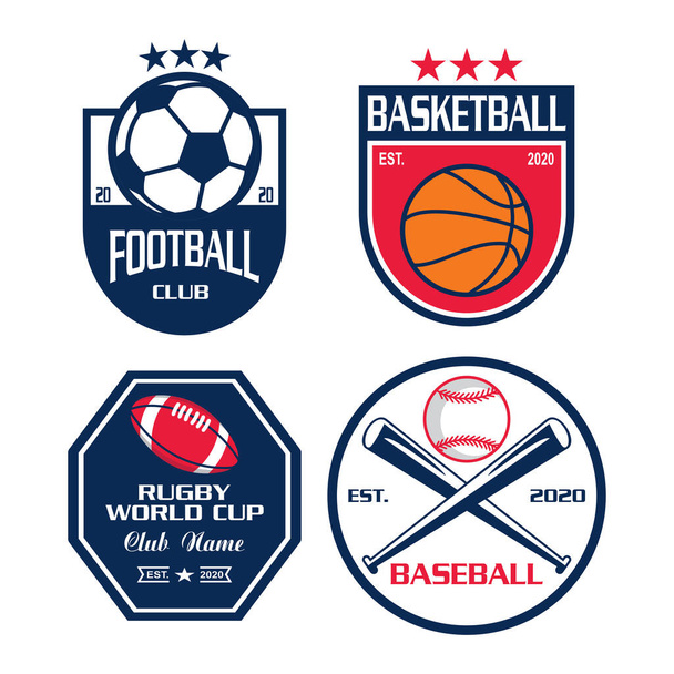 A Set Of Tournament Vector , A Set Of Sport Logo - Vector, Image