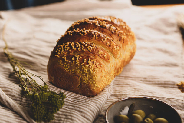 delizioso pane naturale estetico al forno - Foto, immagini