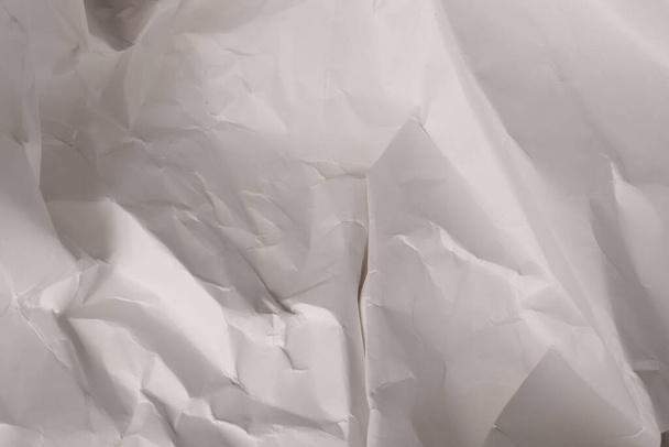 Fehér gyűrött gyűrött papír háttér grunge textúra háttér - Fotó, kép