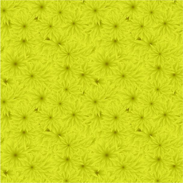 Seamless yellow flower pattern background - Vector, Image