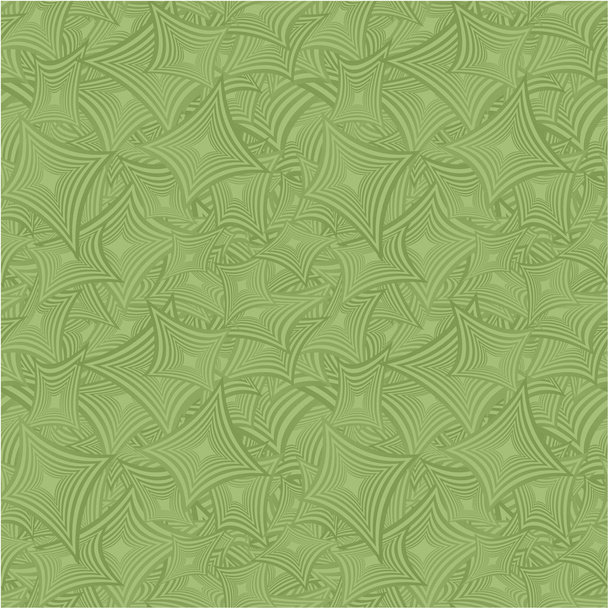 Green seamless curved shape pattern background - Vector, Image