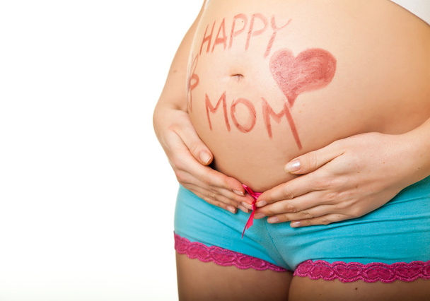 Ventre de femme enceinte
 - Photo, image