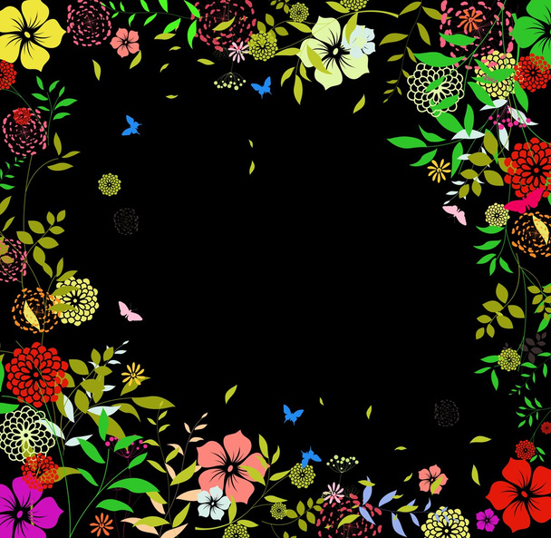 Decoration of Flower spring background - Vektori, kuva