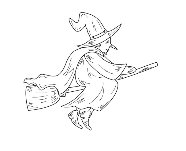 old witch - Vector, Image
