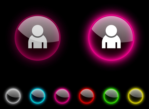 Person button. - Vecteur, image