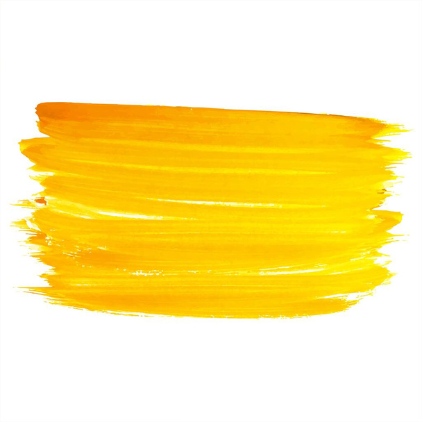 Abstraktes orangefarbenes Pinselstrich-Design - Vektor, Bild