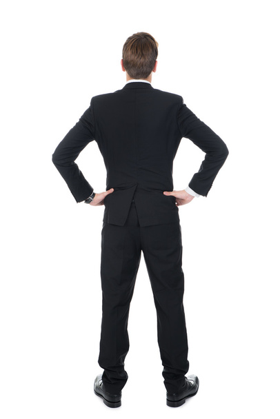 Confident Businessman Standing With Hands On Hips - Foto, immagini