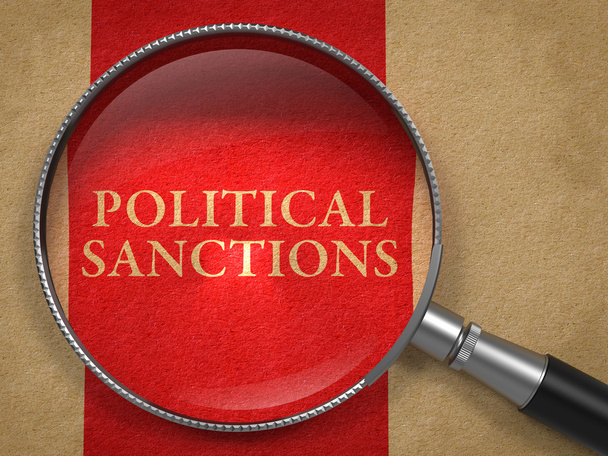 Sanctions politiques à travers le verre grossissant
. - Photo, image