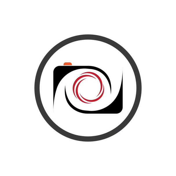 yaratıcı kamera fotoğraf logosu vektör tasarım şablonu - Vektör, Görsel