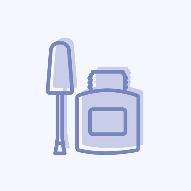 Inkt Remover Icon in trendy two tone stijl geïsoleerd op zachte blauwe achtergrond - Vector, afbeelding