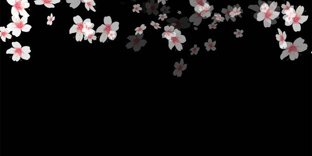 Kersenbloesems Japanse patroon lente achtergrond  - Vector, afbeelding