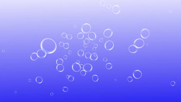 Burbujas de animación en movimiento gráficos de movimiento - Metraje, vídeo
