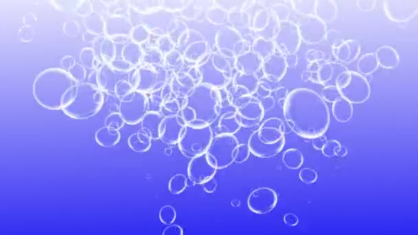 Bubbles moving animation motion graphics - Footage, Video