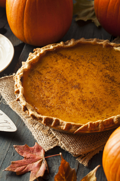Homemade Pumpkin Pie for Thanksigiving - Foto, Imagen