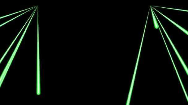 Escenografía de movimiento del proyector de luz láser - Metraje, vídeo