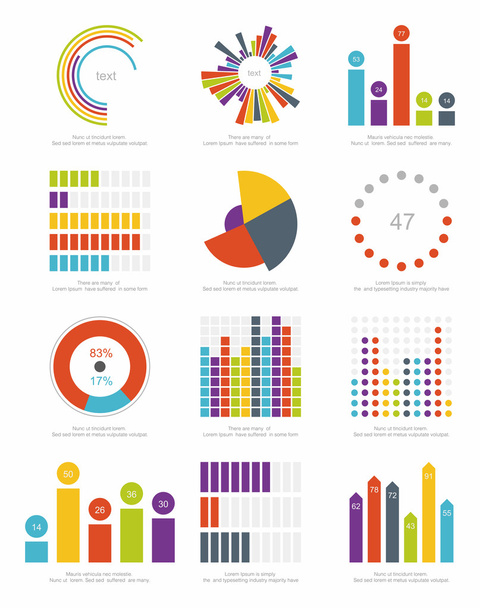 Elemente der Infografik - Vektor, Bild