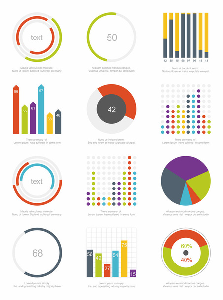 Infographics elements - Wektor, obraz