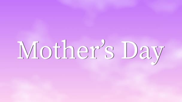 Mother's Day Message Gift Present Motion Graphics - Footage, Video