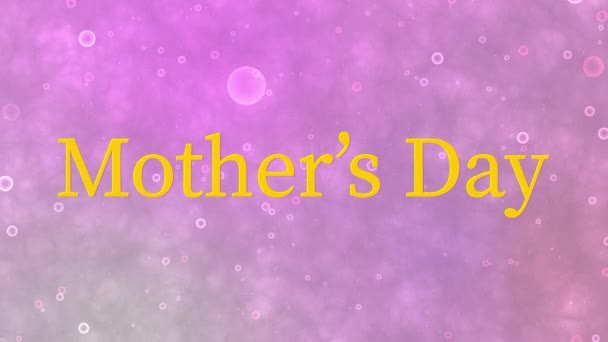Ημέρα της Μητέρας Μήνυμα Δώρο παρούσα κίνηση γραφικών - Πλάνα, βίντεο