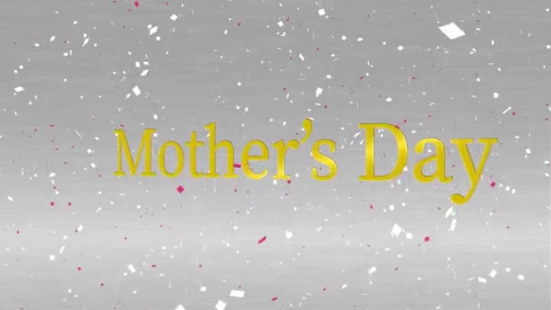 Ημέρα της Μητέρας Μήνυμα Δώρο παρούσα κίνηση γραφικών - Πλάνα, βίντεο