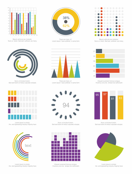 Infographics elements - Vettoriali, immagini