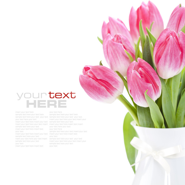 Pink tulips - Fotoğraf, Görsel