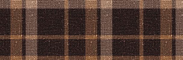 Κλασική χειμώνα tartan καρό απρόσκοπτη μπορντούρα σύνορα. Σύγχρονη Gingham checker φινίρισμα φόντο. Σκωτσέζικο ανδρικό λάβαρο από τουίντ.  - Φωτογραφία, εικόνα