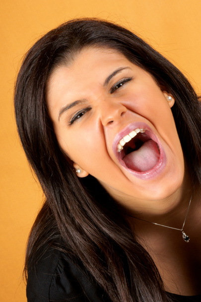 Screaming young woman - Photo, Image